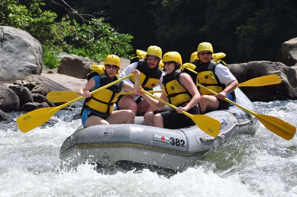 People In A Raft In D.C. Shenandoah River