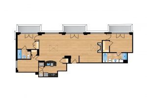 The Regent Unit 707 Apartment Floor Plan