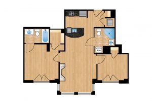 The Regent Unit 202-602 Apartment Floor Plan