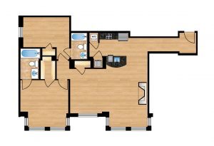 The Regent Unit 203-603 Apartment Floor Plan