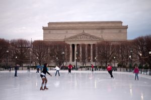 People Skating On A D.C. Restaurant