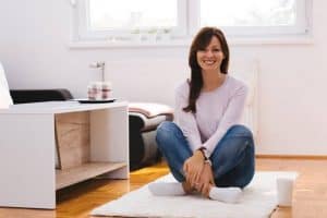 Woman Doing Yoga in Her Apartment