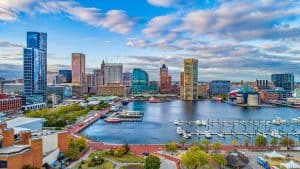 Aerial View of Downtown Maryland